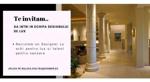 Designer cu ochi pentru lux si talent pentru vanzare